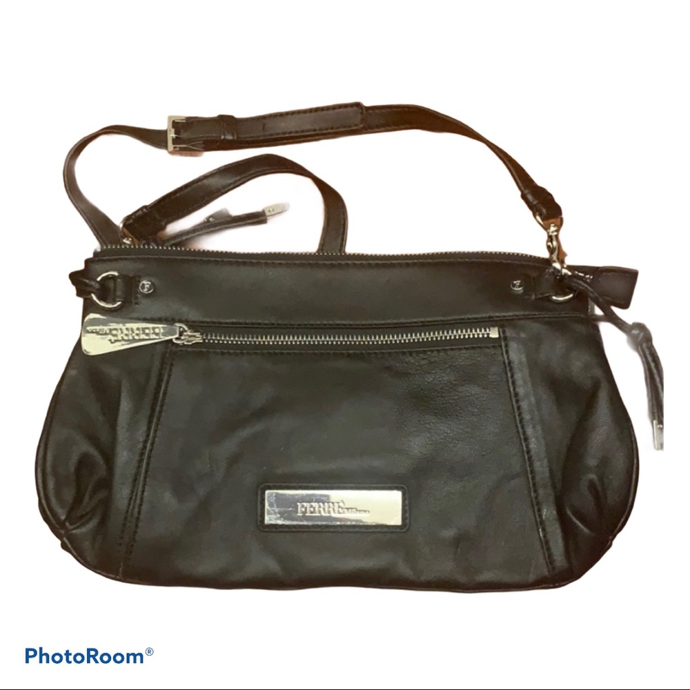 Gianfranco Ferre Milano leather crossbody purse